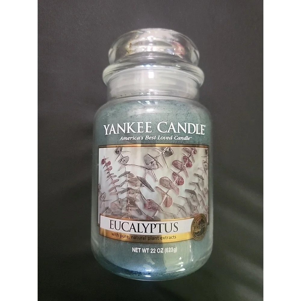 New Rare Retired‎ Vintage Eucalyptus Housewarmer Yankee Candle Large 22 Oz